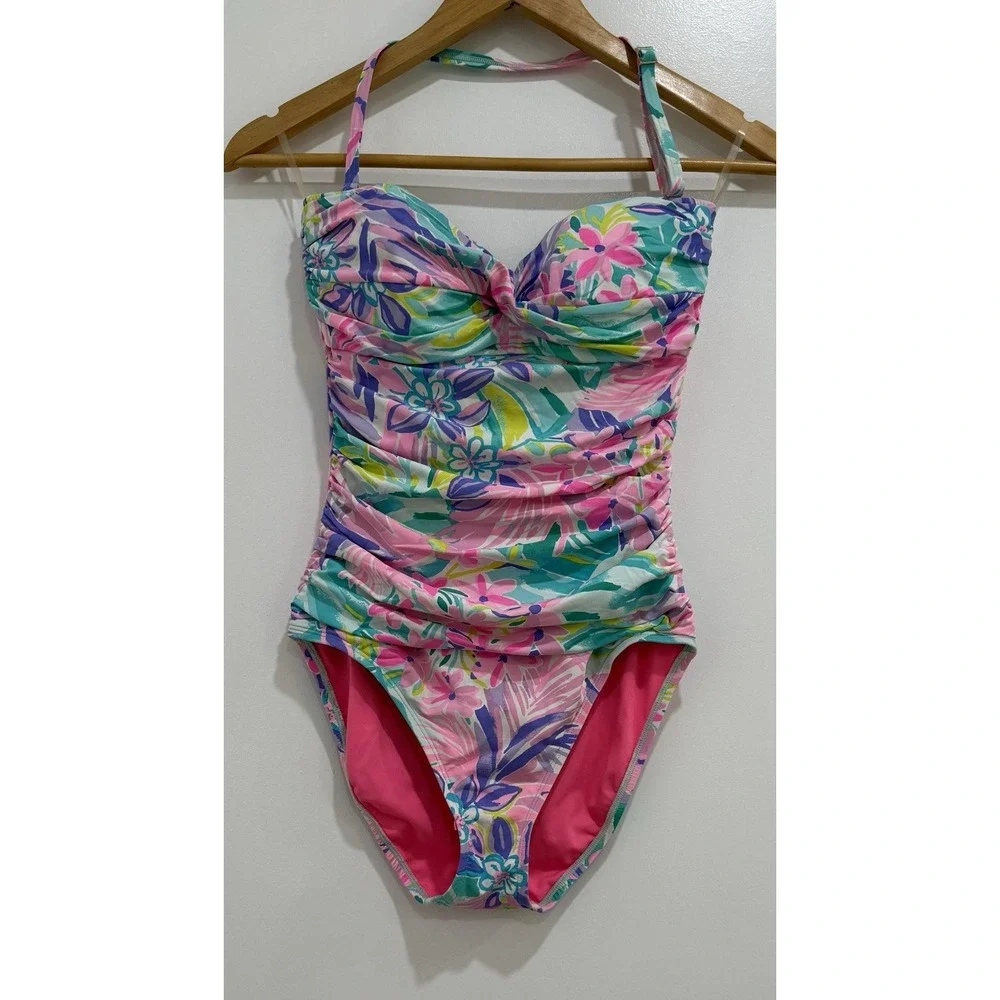 Lilly Pulitzer Flamenco One Piece Swimsuit Size 6